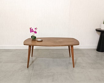 Oval Coffee Table, Walnut Coffee Table, Wood Coffee Table, Rustic Coffee Table, Scandinavian Coffee Table, Rectangle Coffee Table