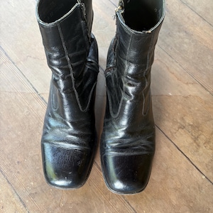 Vintage Side Zip Boots Men - Etsy
