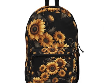 Girasoles de ébano Mochila