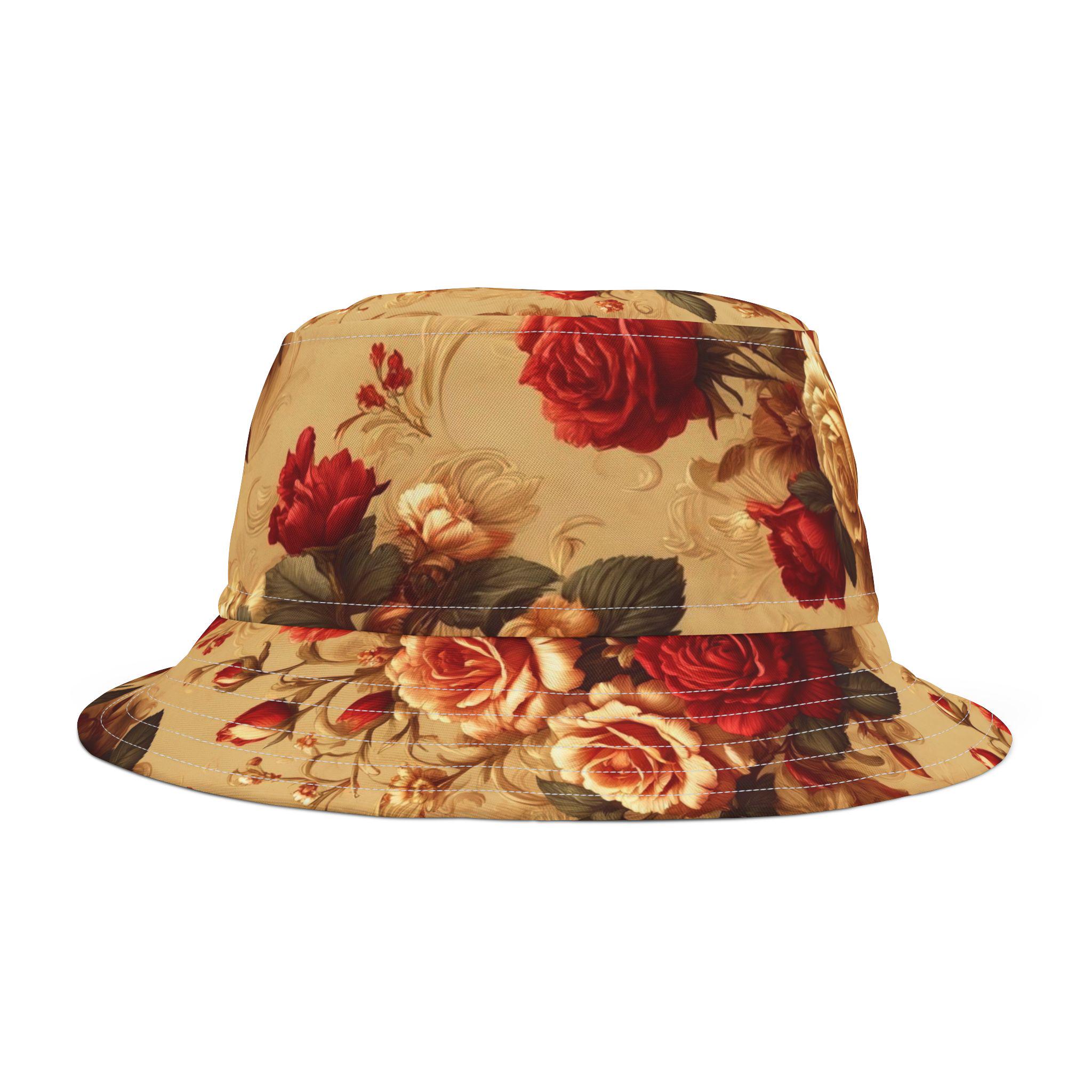 帽子 rad musician PAINT ROSE + CAT BUCKET HAT il_1080xN.2579731430_e8au.jpg