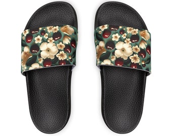 Cherry Blossoms Youth PU Slide Sandals