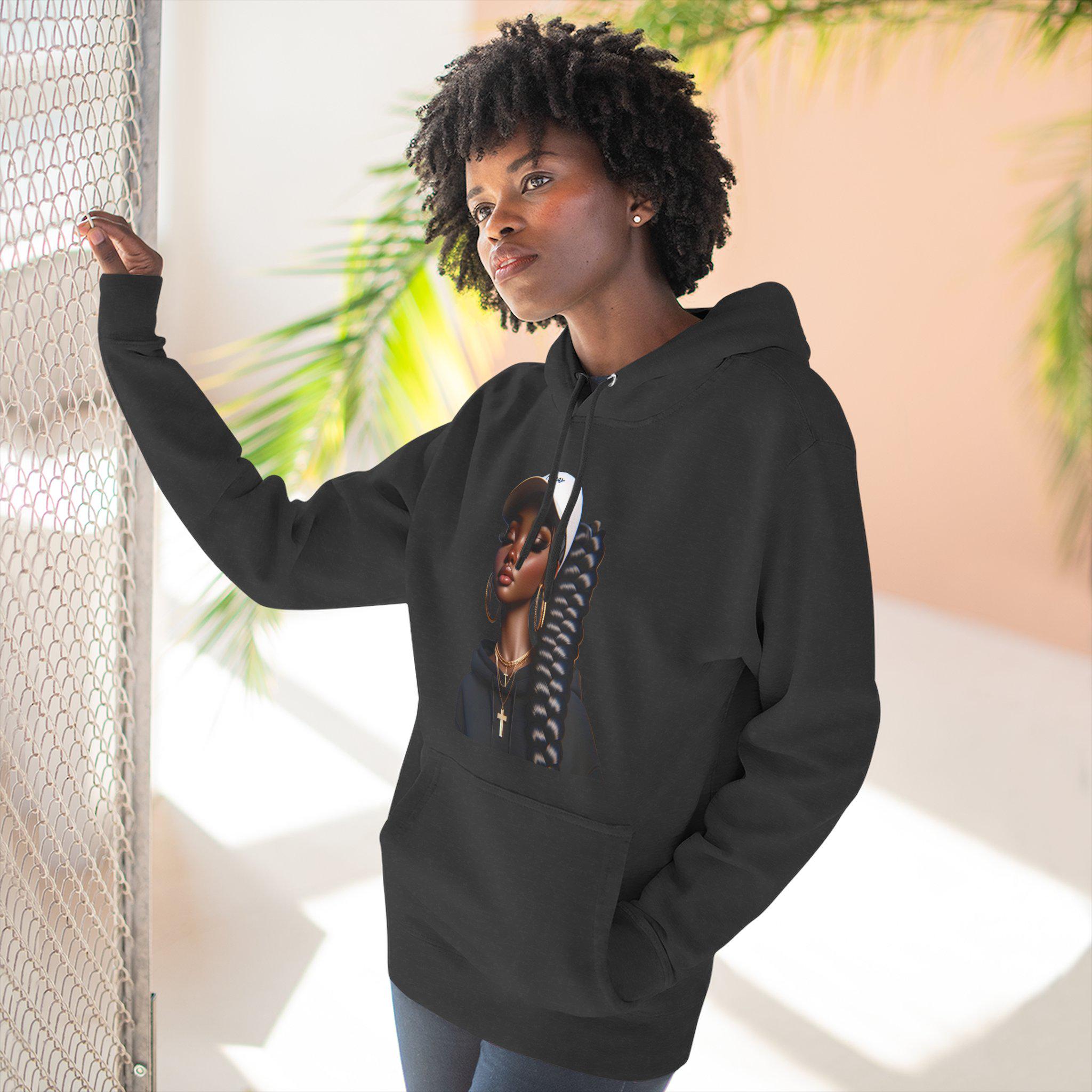 God's Girl 'I Pray Blk' Women Hooded Sweatshirt - Etsy