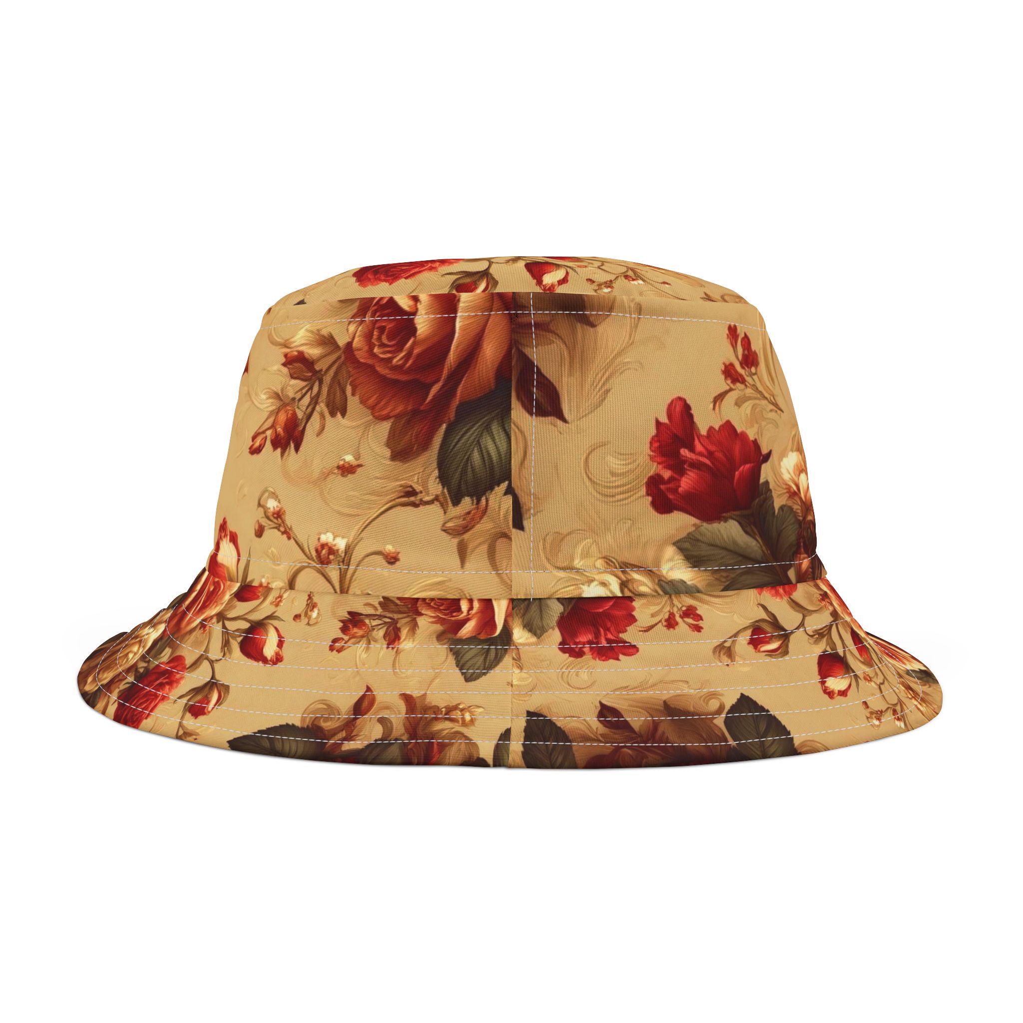 帽子 rad musician PAINT ROSE + CAT BUCKET HAT PAINT ROSE + CAT BUCKET HAT（ハット）｜LAD MUSICIAN（ラッド