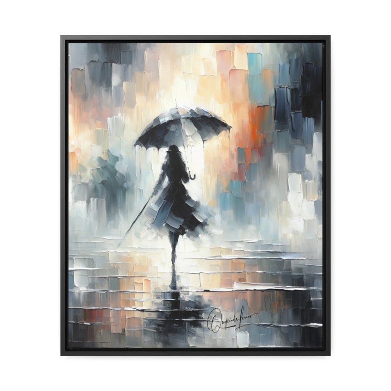 My Umbrella Framed Wall Art on Canvas Etsy