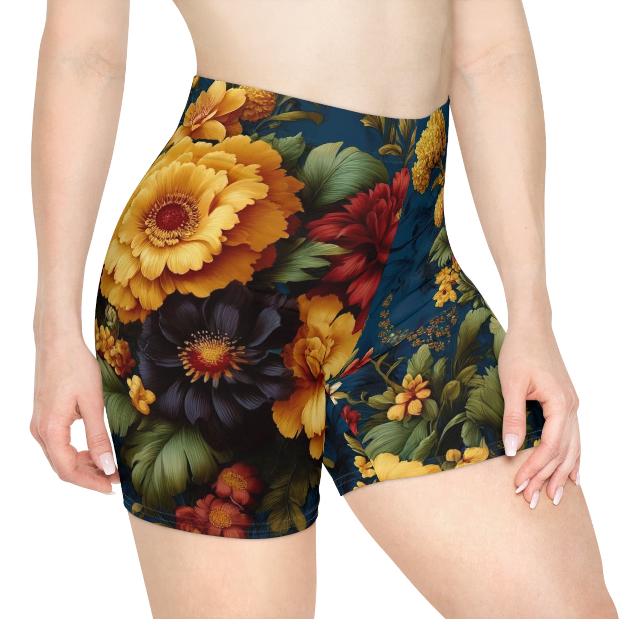 Flower Bike Shorts