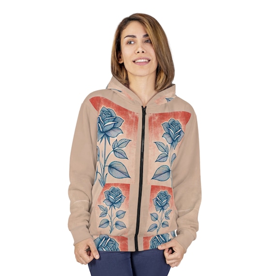 Blue rose hoodie hotsell