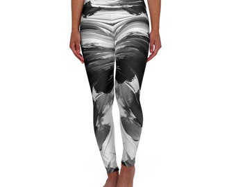 Canvas-Leggings mit hoher Taille