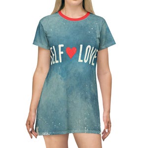 Self Love Red Heart Night Tee Shirt