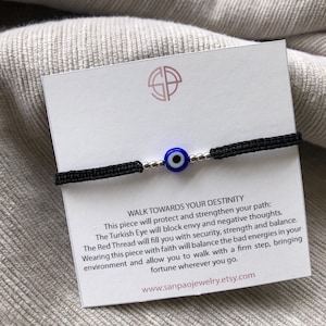 Turkish Evil Eye Bracelet, Good luck bracelet, Nazar bracelet with charms, Greek eye bracelet, Turkish eye protection bracelet, Red evil eye