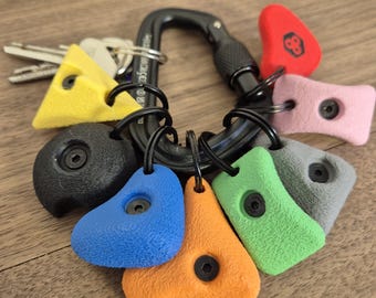 Mini Climbing Hold Keyring: Bouldering Keychain for Rock Climbers