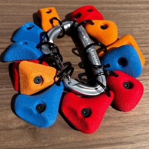 Mini Climbing Hold Keyring: Bouldering Keychain for Rock Climbers