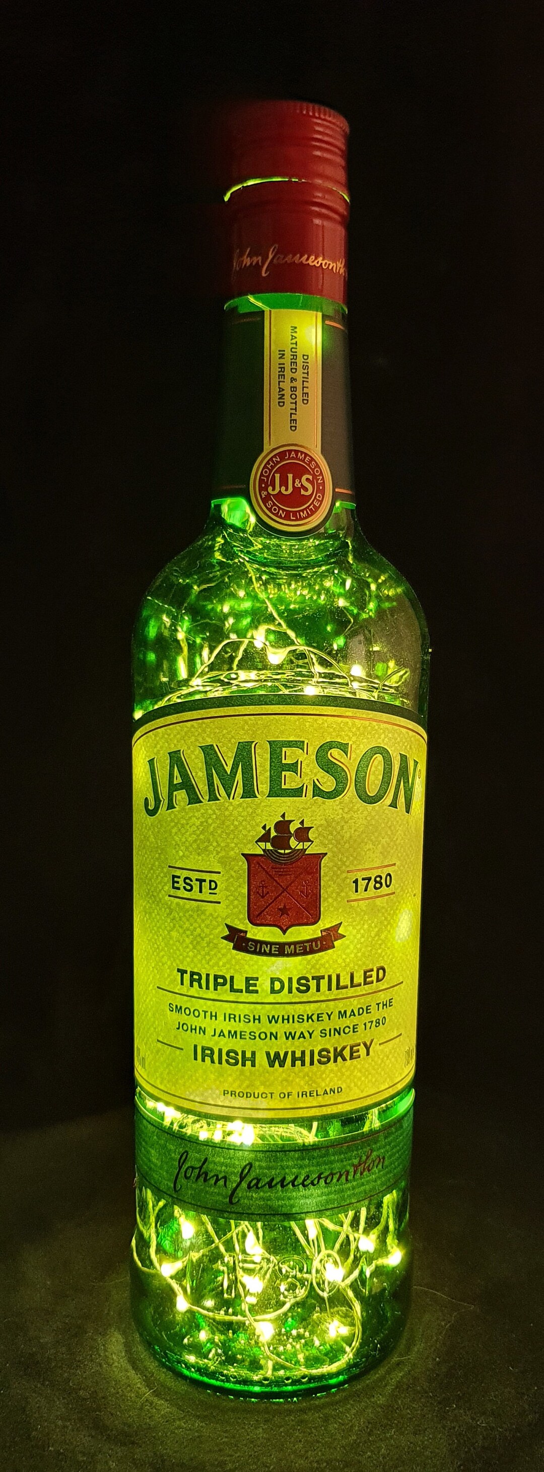 Jameson Whiskey Lamp Bottle Lamp Lamp With 80 Leds Warm White Etsy