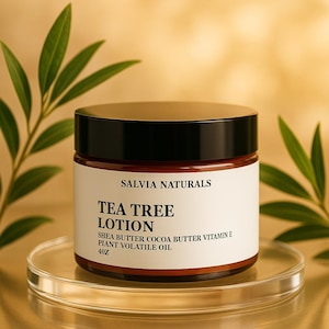 Tea Tree Body Lotion Shea Butter Cocoa Butter Moisturizer 4oz