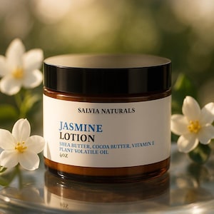 Jasmine Body Lotion Shea Butter Cocoa Butter Moisturizer 4oz