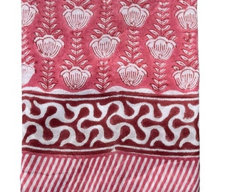 Handbedruckter Baumwoll-Sarong, Strandpareo, Strandüberwurf, Sarongrock, Strandsarong, Sarong für Frauen, Baumwolle, 42 Zoll x 72 Zoll