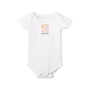 Cute Infant Jersey One Piece with Colorful Dream Text, Baby Bodysuit, Newborn Gift, Toddler Onesie, Baby Shower Outfit, Cute Baby Clothes