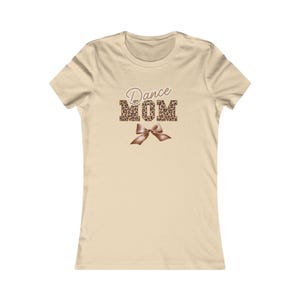 Dance Mom Leopard Print Tee | Perfect Gift for Dance Moms, Cute Mom Shirt, Casual Wear, Birthday Gift, Mother&#39;s Day Tee