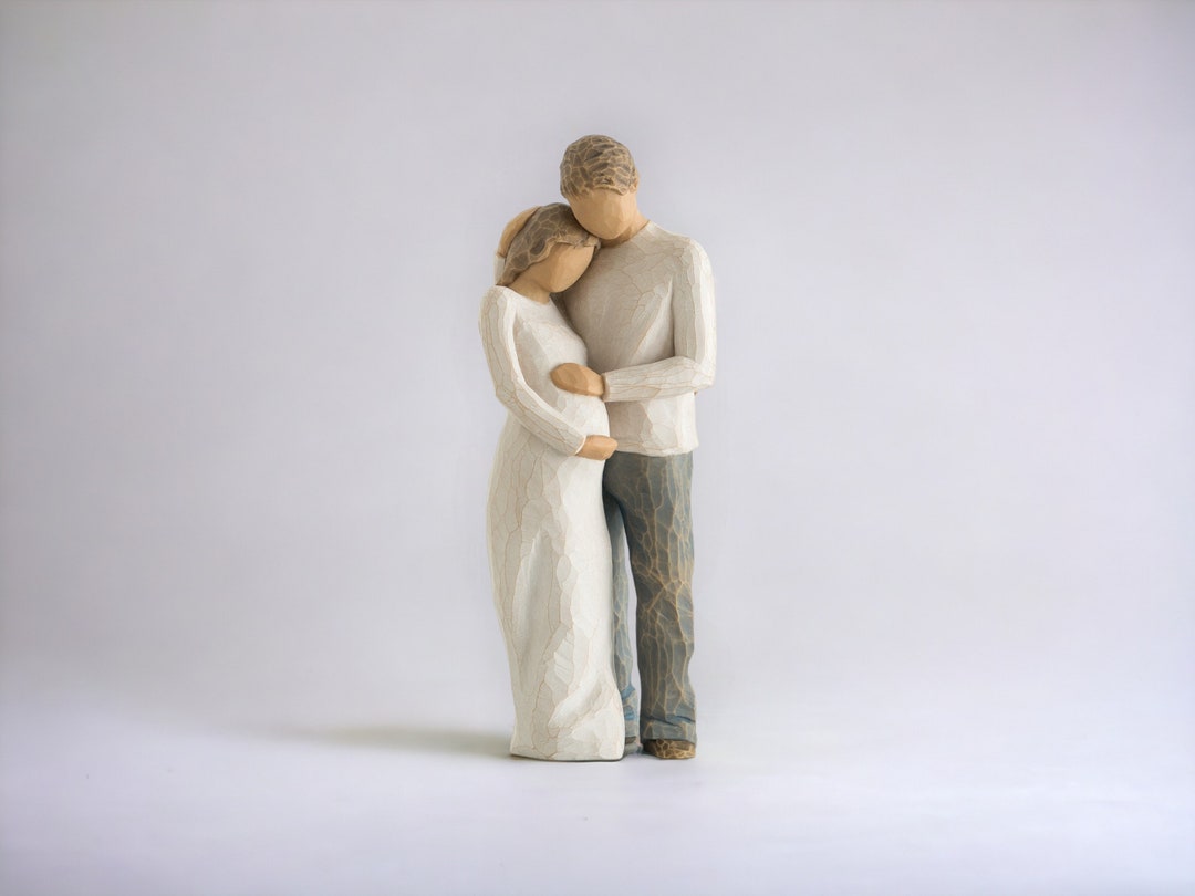Couple Statue Minimalist Gift for Pregnant Wife Valentine's Day Family