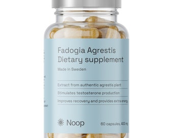 Premium Fadogia Agrestis 100% Organic and Pure Extract 10:1 - 400 mg capsules, Improved Endurance and Physical Performance