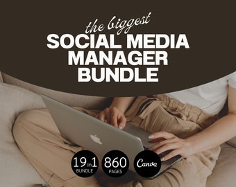 Social Media Manager Starter Kit | Social Media Manager Bundle | Social Media Manager Template | Social Media Agency | Social Media Template