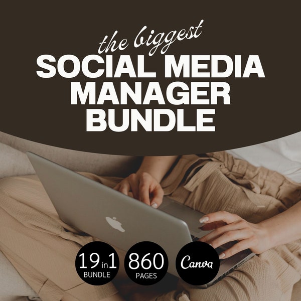 Social Media Manager Starter Kit | Social Media Manager Bundle | Social Media Manager Template | Social Media Agency | Social Media Template