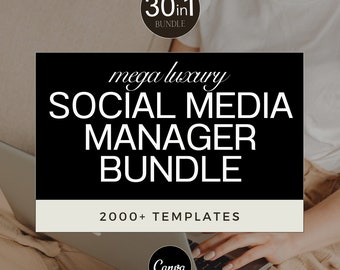 30in1 Social Media Manager Bundle | Social Media Manager | Social Media Manager Templates | Social Media Manager Kit | Social Media Agency