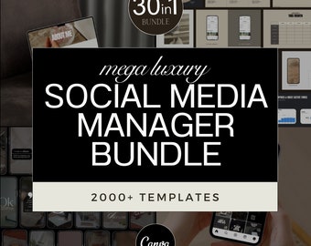 30in1 Social Media Manager Bundle | Social Media Manager | Social Media Manager Templates | Social Media Manager Kit | Social Media Agency