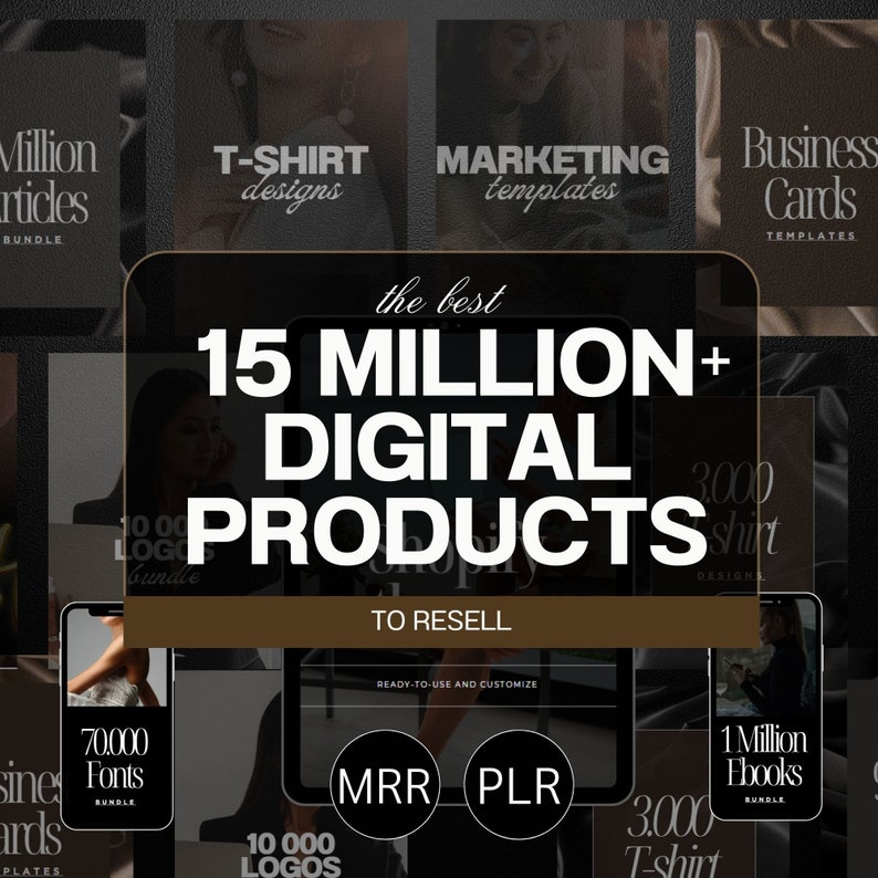 15 milioni di prodotti digitali da rivendere / Master rivendere i prodotti giusti / Rivendere pacchetto di prodotti digitali / Pacchetto PLR Prodotto digitale / Reddito passivo immagine 1