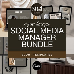 30in1 Social Media Manager Bundle | Social Media Manager | Social Media Manager Templates | Social Media Manager Kit | Social Media Agency