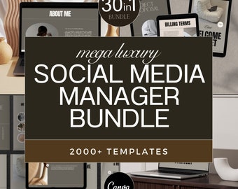 30in1 Social Media Manager Bundle | Social Media Manager | Social Media Manager Templates | Social Media Manager Kit | Social Media Agency