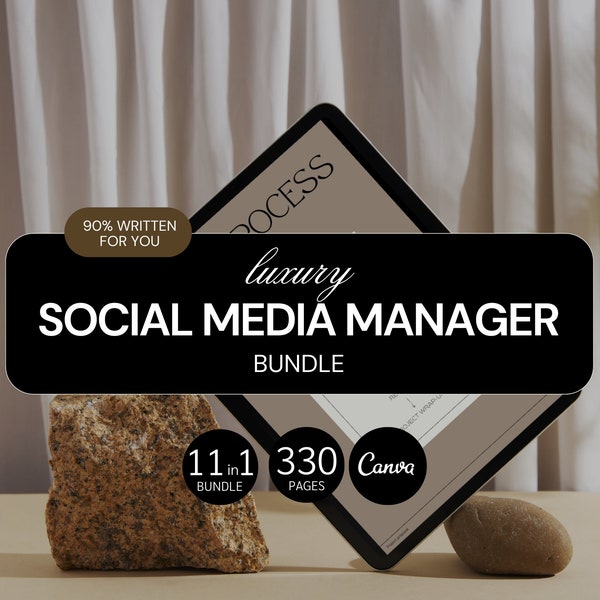11in1 Social Media Manager Bundle | Social Media Manager | Social Media Manager Template | Social Media Agency Bundle | Client Onboarding