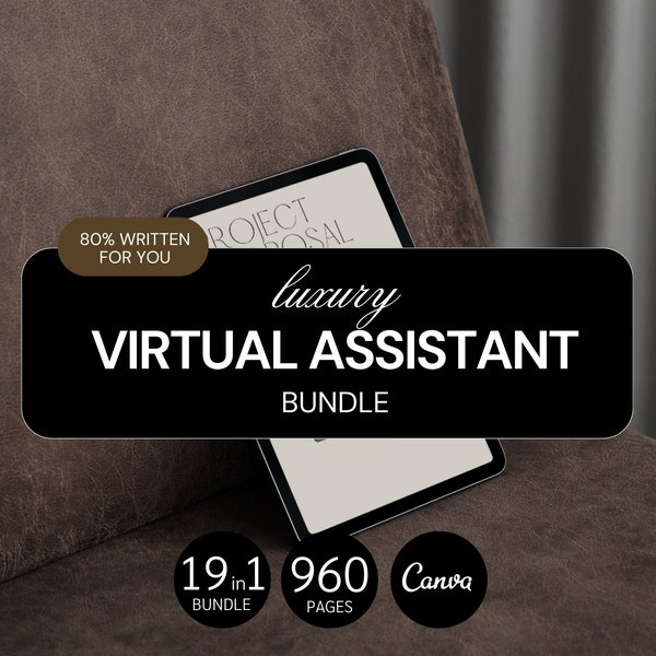 19in1 Virtual Assistant Bundle | Virtual Assistant Template | Virtual Assistant Starer Kit | Virtual Assistant Portfolio | Virtual Assistant