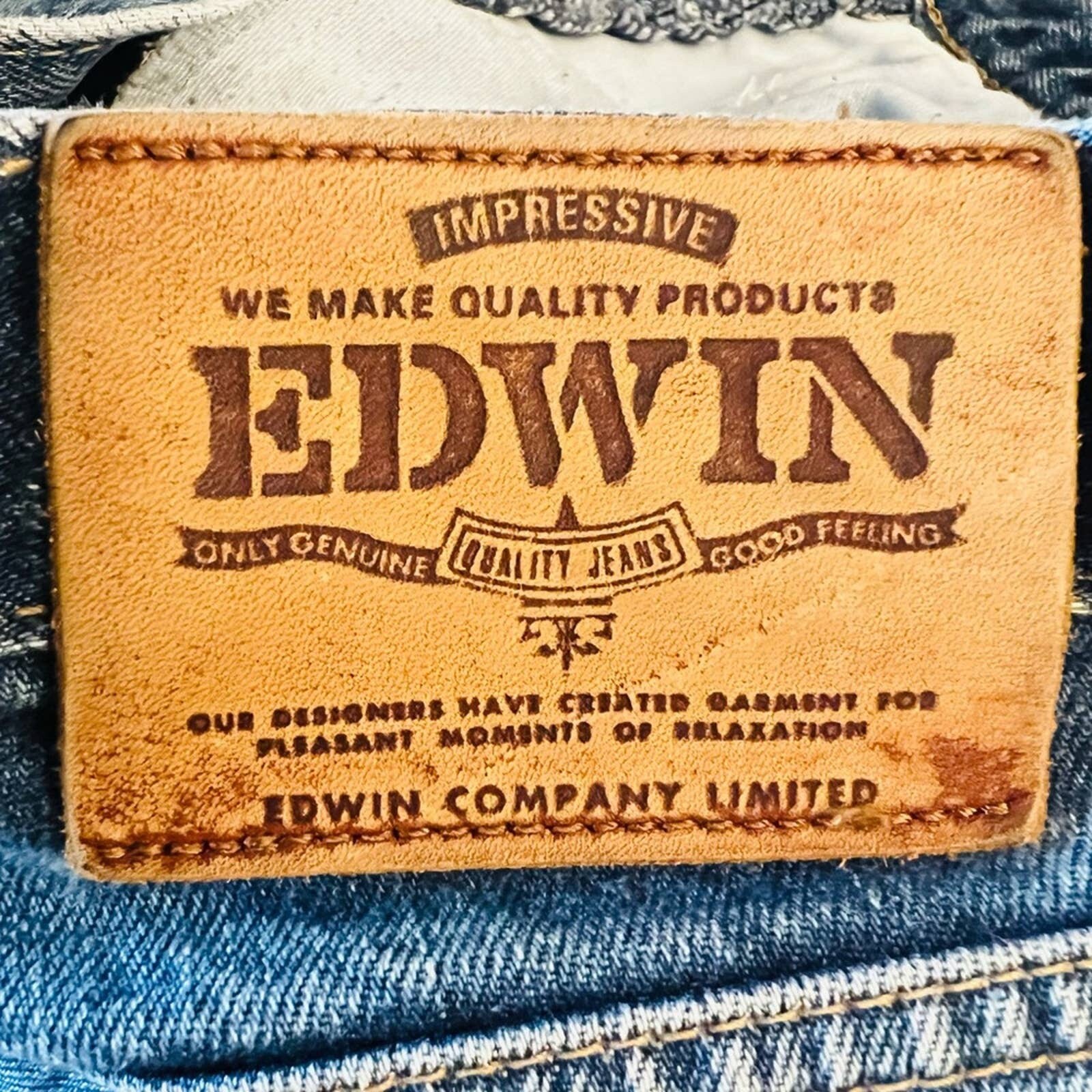 Edwin Vintage American Slim High Waisted Jeans Size 29/30 Made in 