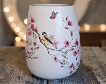 Stunning cherry blossom flower vase, gifts for mum, gifts for nan, housewarming gifts, birthday, mother's day, vintage style