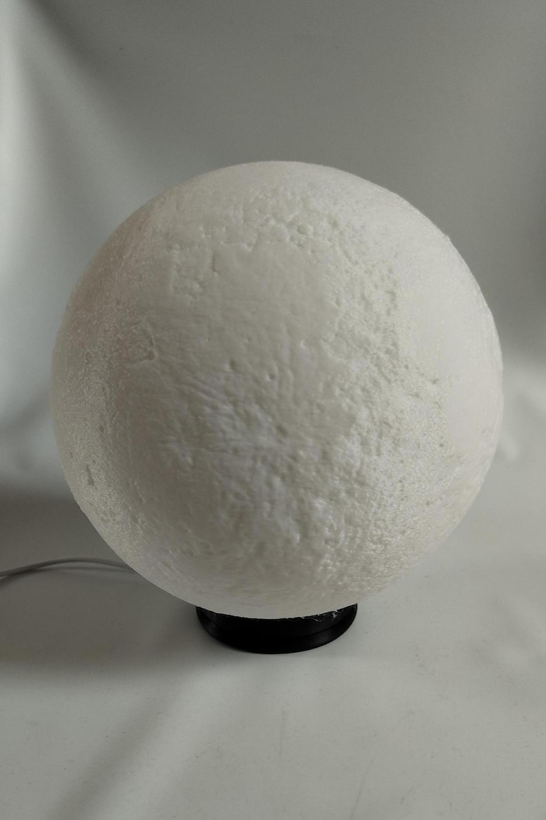 Moon lamp - Moon-shaped bedside table lamp, soft and luminous decorative accent, unique gift for bedroom and living room image 6