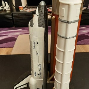 NASA Rocket Booster Pack & Space Shuttle Endeavor Model - Educational Space Toy Gift for Kids image 5