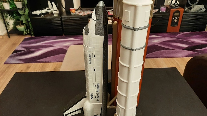 NASA Rocket Booster Pack & Space Shuttle Endeavor Model - Educational Space Toy Gift for Kids image 5