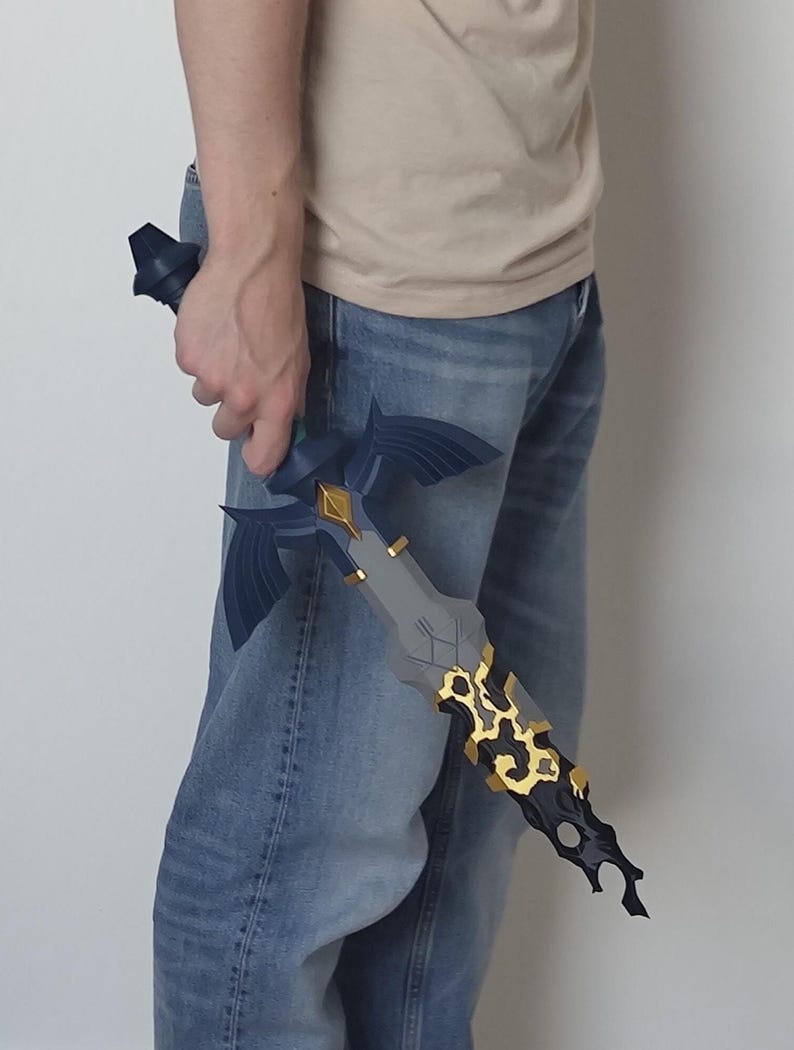 Zelda Master Sword Replica - The Legend of Zelda: Tears of the Kingdom Collectible, Game Decor, Gift for Fans image 1