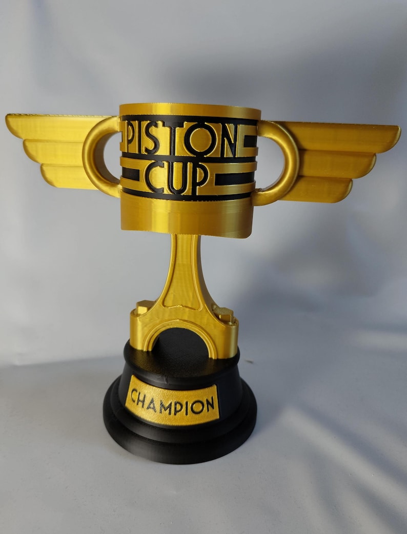Cars Personalized Piston Cup Trophy - Custom Disney Cars Decor Race Car Award for Kids Birthday Party & Car Lover Gift image 4