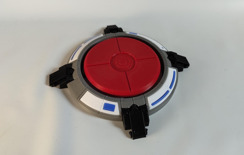Paquete de botón de portal y cubo complementario | Regalo coleccionable único inspirado en el juego Portal para jugadores y fanáticos. imagen 2