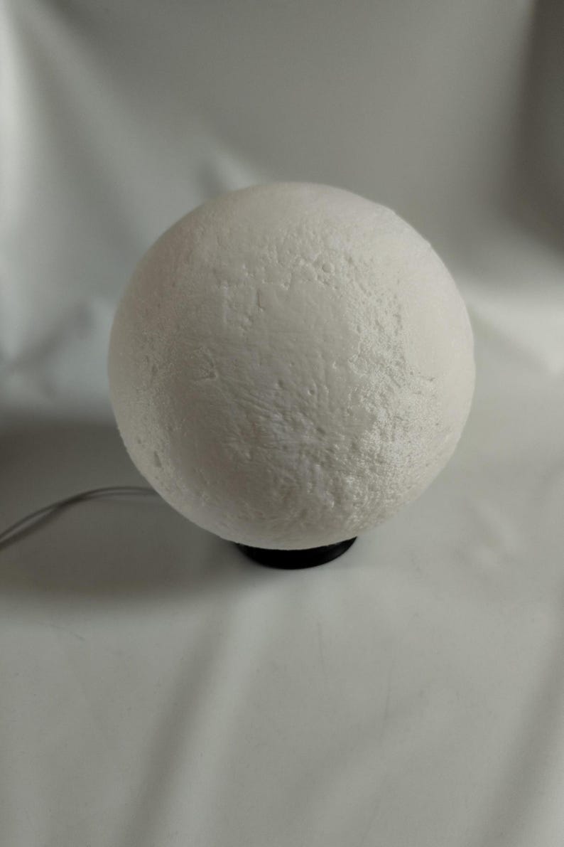 Moon lamp - Moon-shaped bedside table lamp, soft and luminous decorative accent, unique gift for bedroom and living room image 7