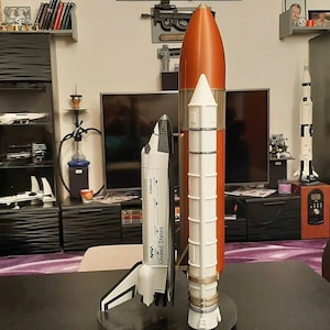 NASA Rocket Booster Pack & Space Shuttle Endeavor Model - Educational Space Toy Gift for Kids image 4