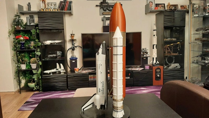 NASA Rocket Booster Pack & Space Shuttle Endeavor Model - Educational Space Toy Gift for Kids image 4