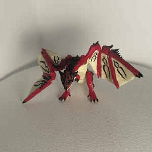 Monster Hunter Rathalos Figurine - Detailed Hand-Painted Collectible Dragon Model, Gamer Gift, Display Decor, Anime & Video Game Memorabilia image 1