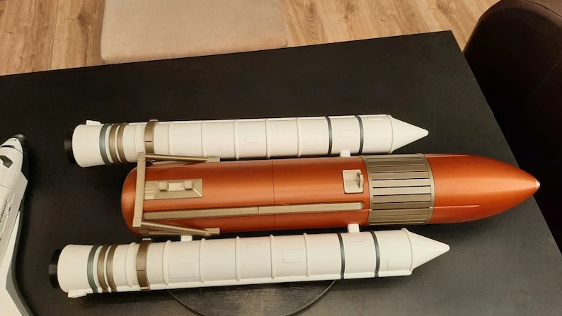 NASA Rocket Booster Pack & Space Shuttle Endeavor Model - Educational Space Toy Gift for Kids image 2
