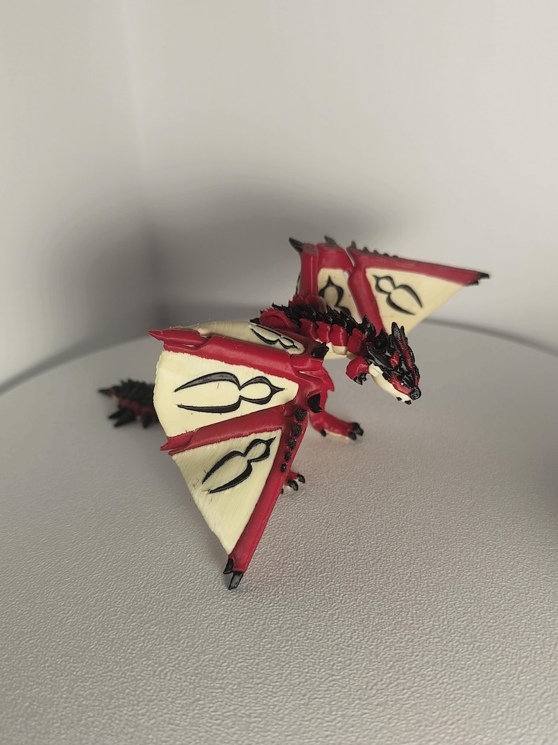 Monster Hunter Rathalos Figurine - Detailed Hand-Painted Collectible Dragon Model, Gamer Gift, Display Decor, Anime & Video Game Memorabilia image 4