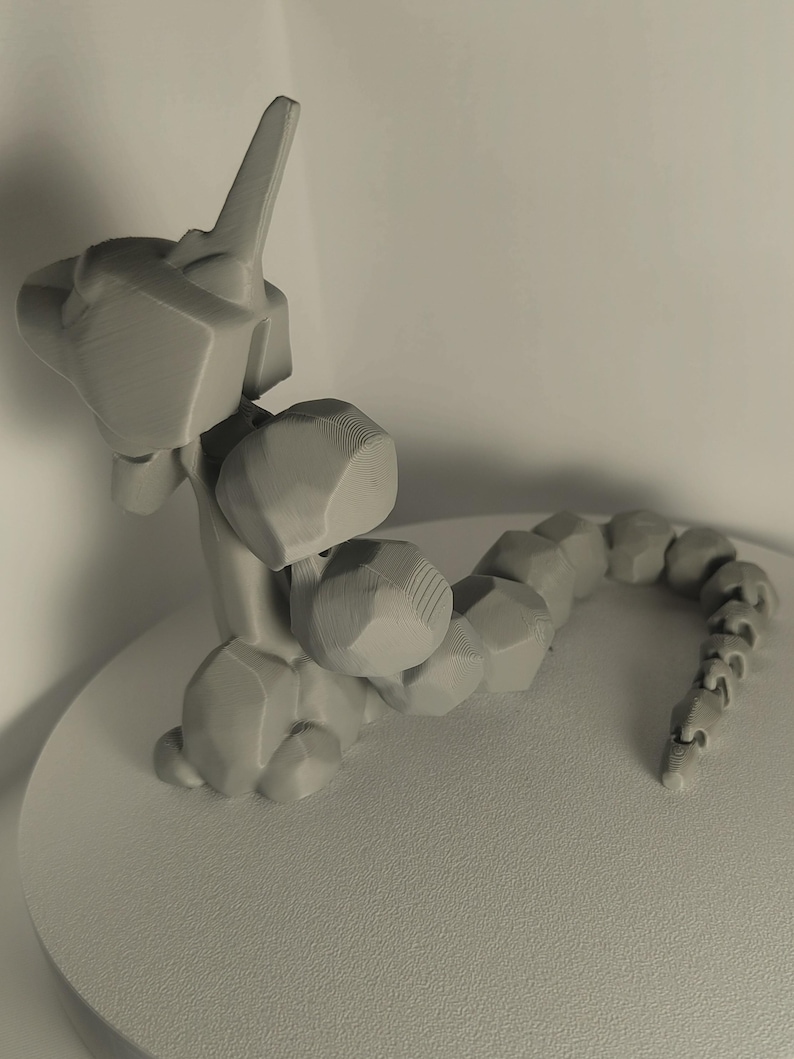 Figura coleccionable de Pokémon Onix, regalo para fans, figura de serpiente de roca, decoración imagen 3