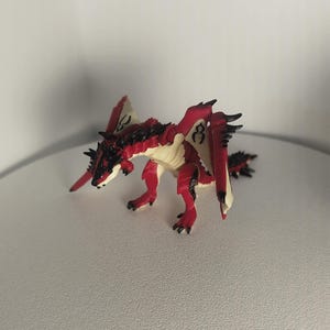 Monster Hunter Rathalos Figurine - Detailed Hand-Painted Collectible Dragon Model, Gamer Gift, Display Decor, Anime & Video Game Memorabilia image 2