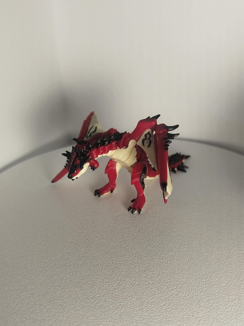 Monster Hunter Rathalos Figurine - Detailed Hand-Painted Collectible Dragon Model, Gamer Gift, Display Decor, Anime & Video Game Memorabilia image 2