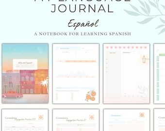 Hues of Havana | Spanish Language Journal | Vocabulary & Grammar Notebook | Printable PDF |